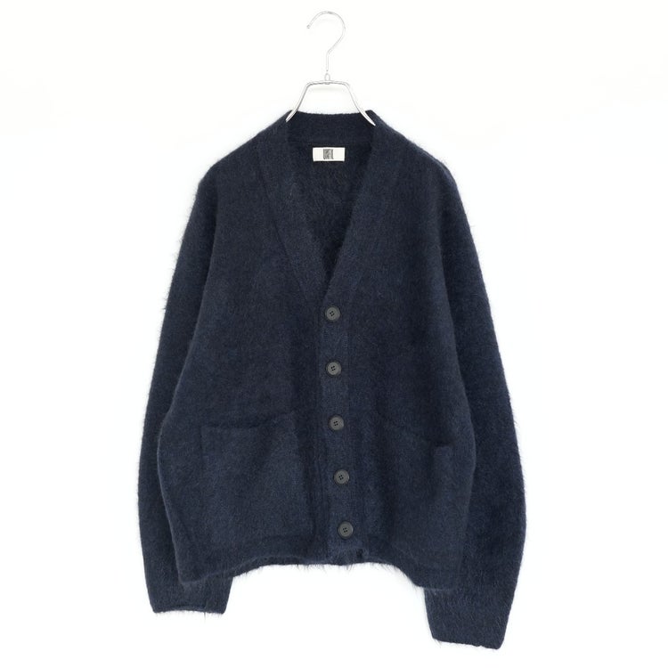 STRETCH SUPERKID MOHAIR V-NECK CARDIGAN ストレッチスーパーキッドモヘア Vネックカーディガン