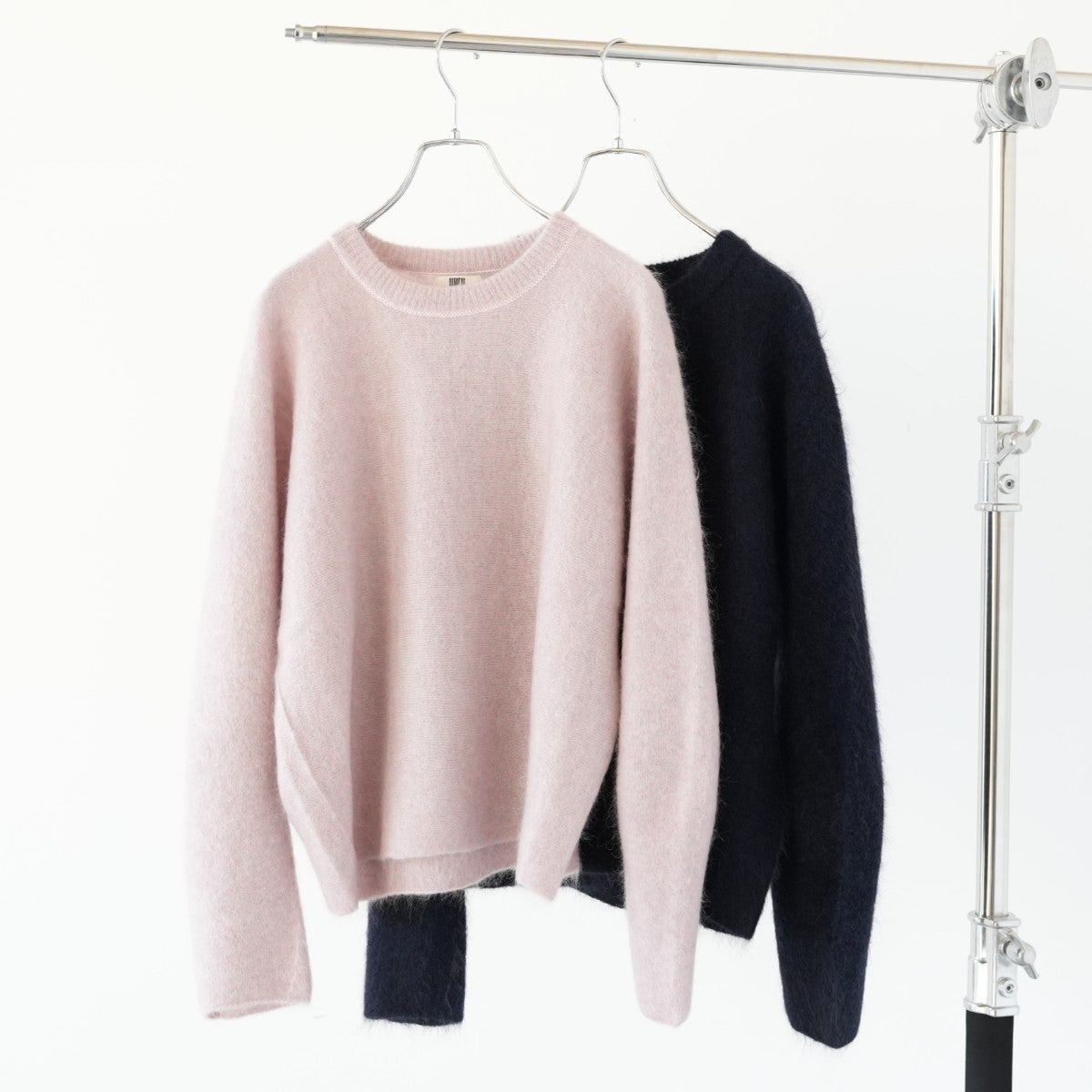 STRETCH SUPERKID MOHAIR CREW-NECK P/O ストレッチスーパーキッドモヘア クルーネックプルオーバー