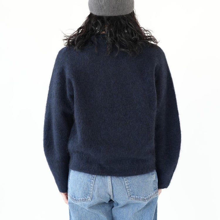 STRETCH SUPERKID MOHAIR CREW-NECK P/O ストレッチスーパーキッドモヘア クルーネックプルオーバー