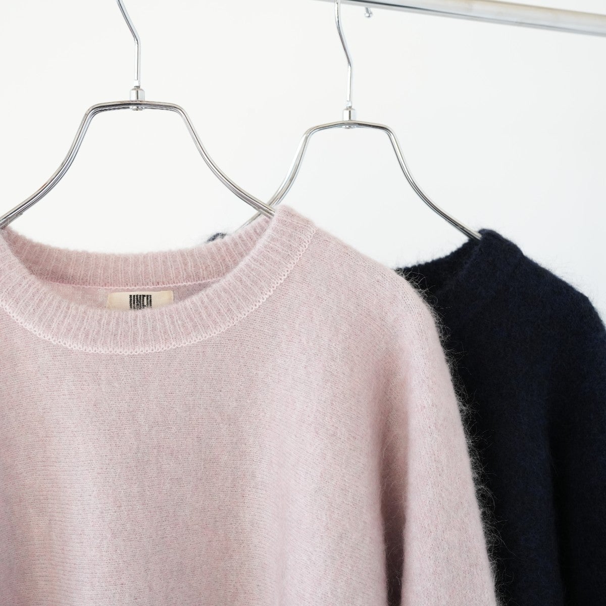 STRETCH SUPERKID MOHAIR CREW-NECK P/O ストレッチスーパーキッドモヘア クルーネックプルオーバー