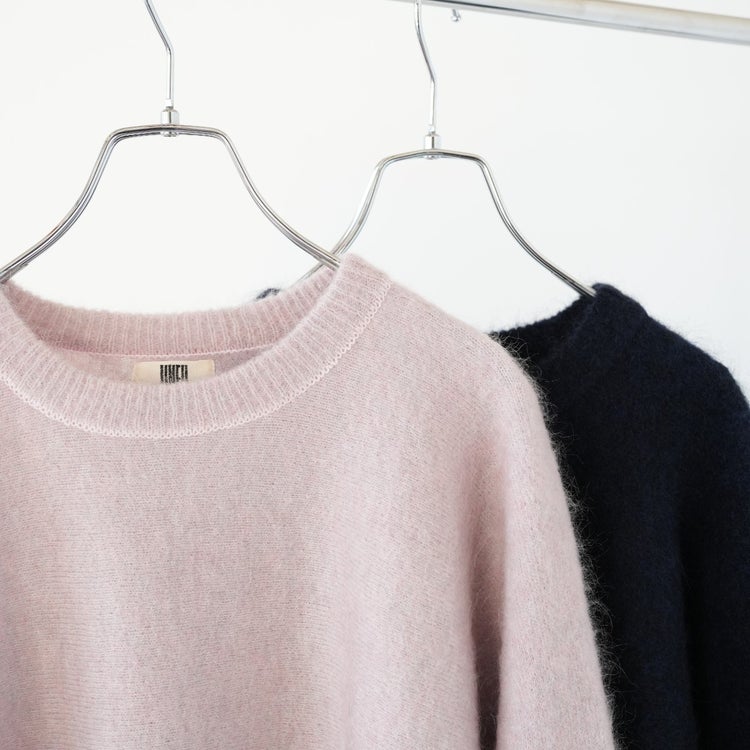 STRETCH SUPERKID MOHAIR CREW-NECK P/O ストレッチスーパーキッドモヘア クルーネックプルオーバー