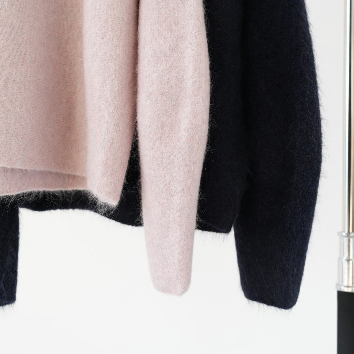 STRETCH SUPERKID MOHAIR CREW-NECK P/O ストレッチスーパーキッドモヘア クルーネックプルオーバー