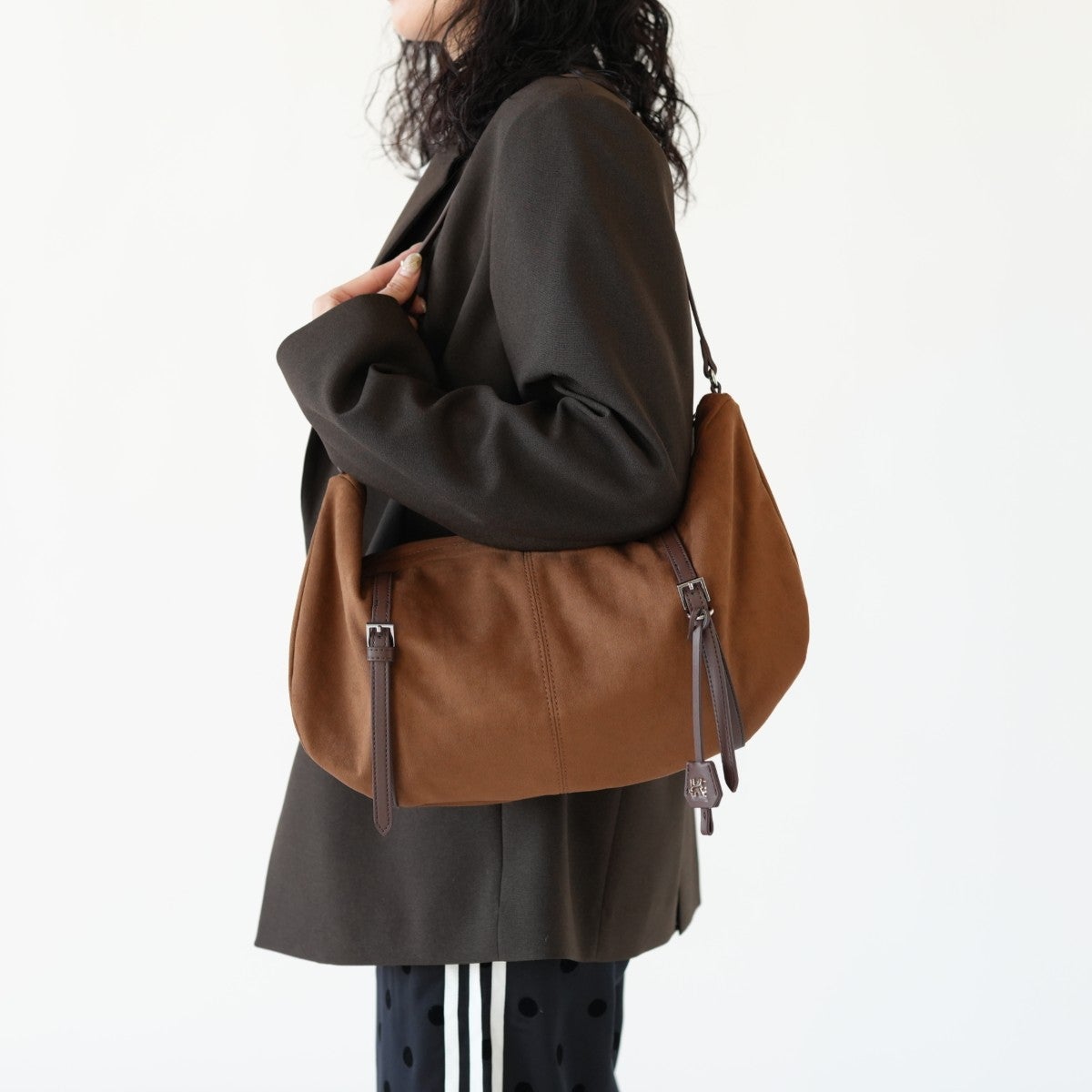 suede moon bag スエードムーンバッグ