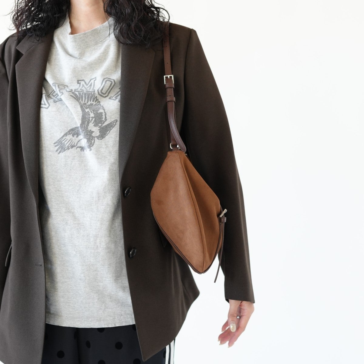 suede moon bag スエードムーンバッグ