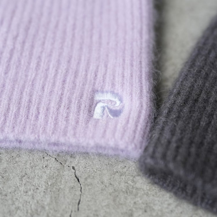 Fluffy Mohair-Style Wool Beanie モヘア調ソフトファーウールニットビーニー