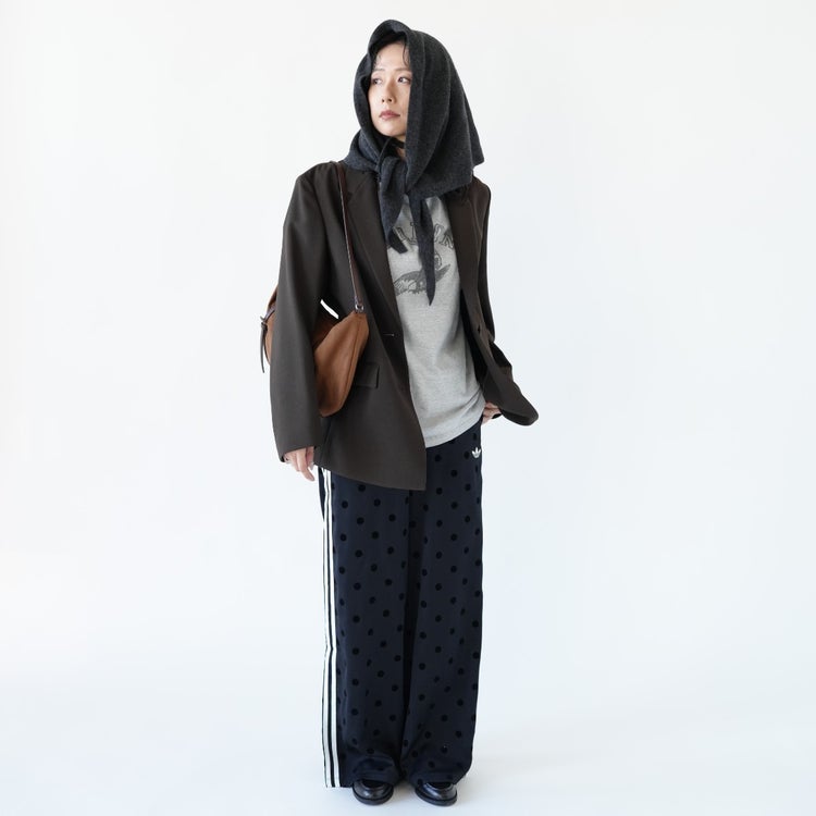 Hooded Cashmere-Blend Wool Stole & Scarf カシミヤ混ウールニットストール&フーディー