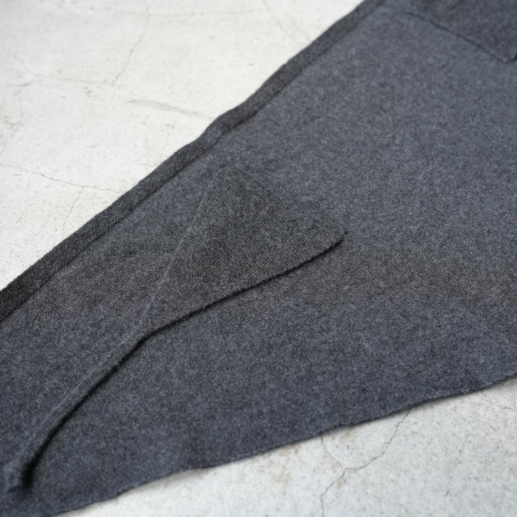 Hooded Cashmere-Blend Wool Stole & Scarf カシミヤ混ウールニットストール&フーディー
