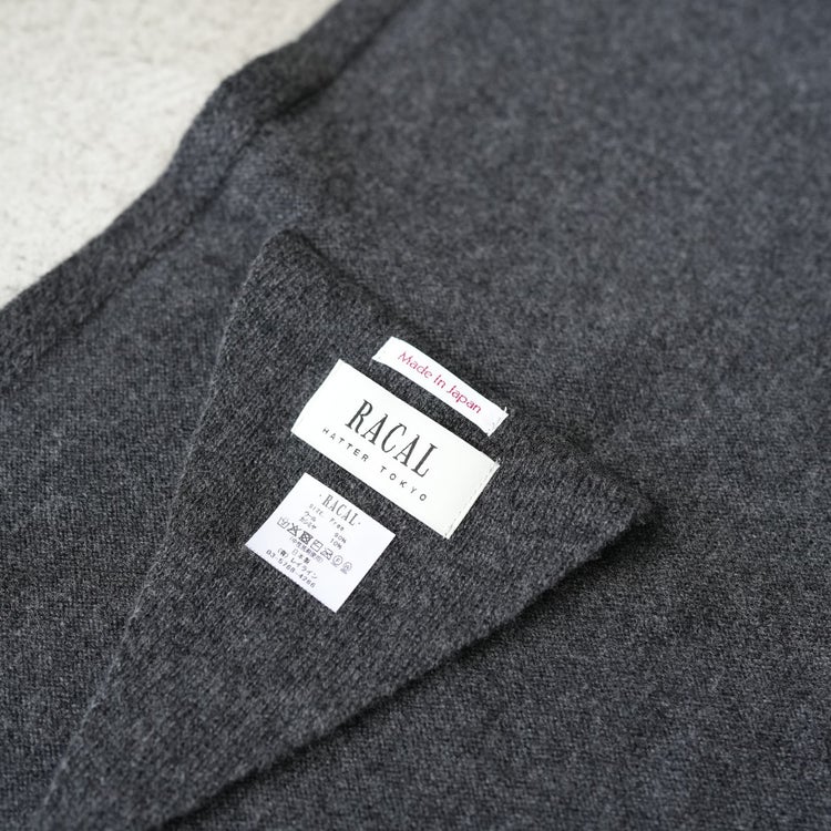Hooded Cashmere-Blend Wool Stole & Scarf カシミヤ混ウールニットストール&フーディー