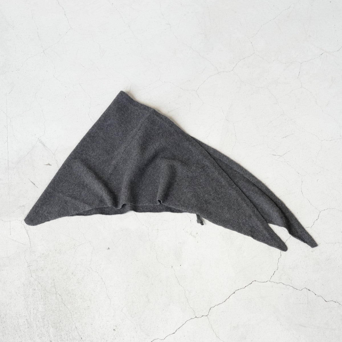 Hooded Cashmere-Blend Wool Stole & Scarf カシミヤ混ウールニットストール&フーディー