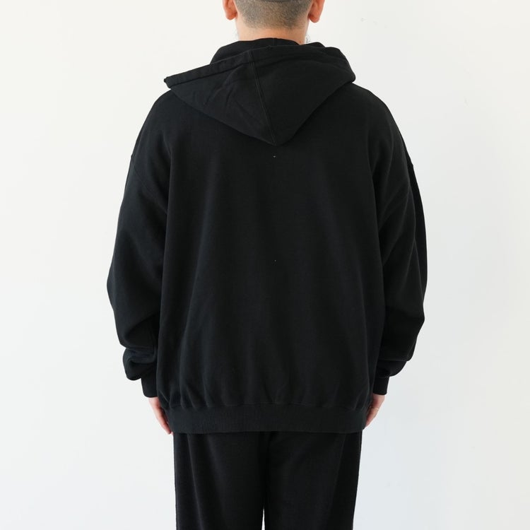 VINTAGE WASHED HALF ZIP HOODIE ヴィンテージウォッシュドハーフジップフーディー