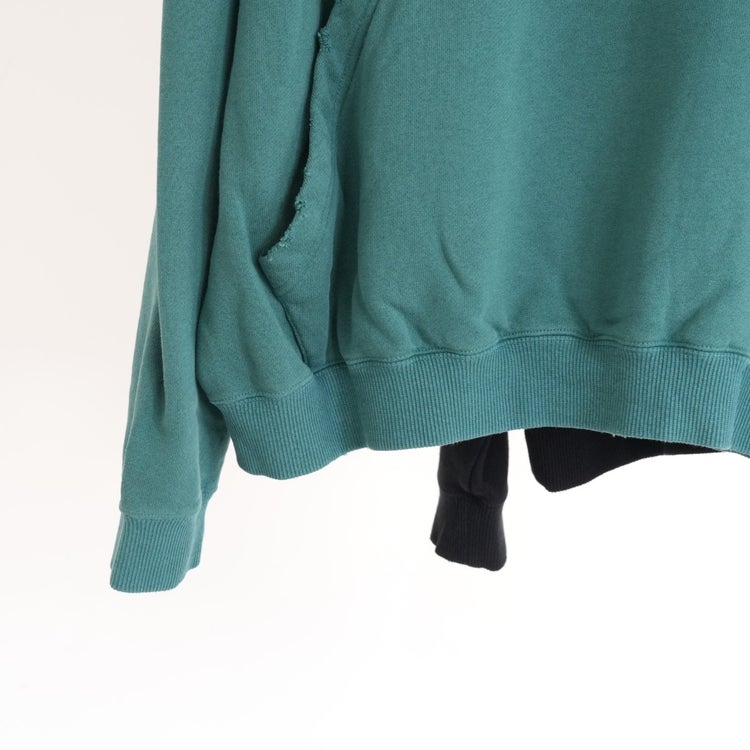 VINTAGE WASHED HALF ZIP HOODIE ヴィンテージウォッシュドハーフジップフーディー