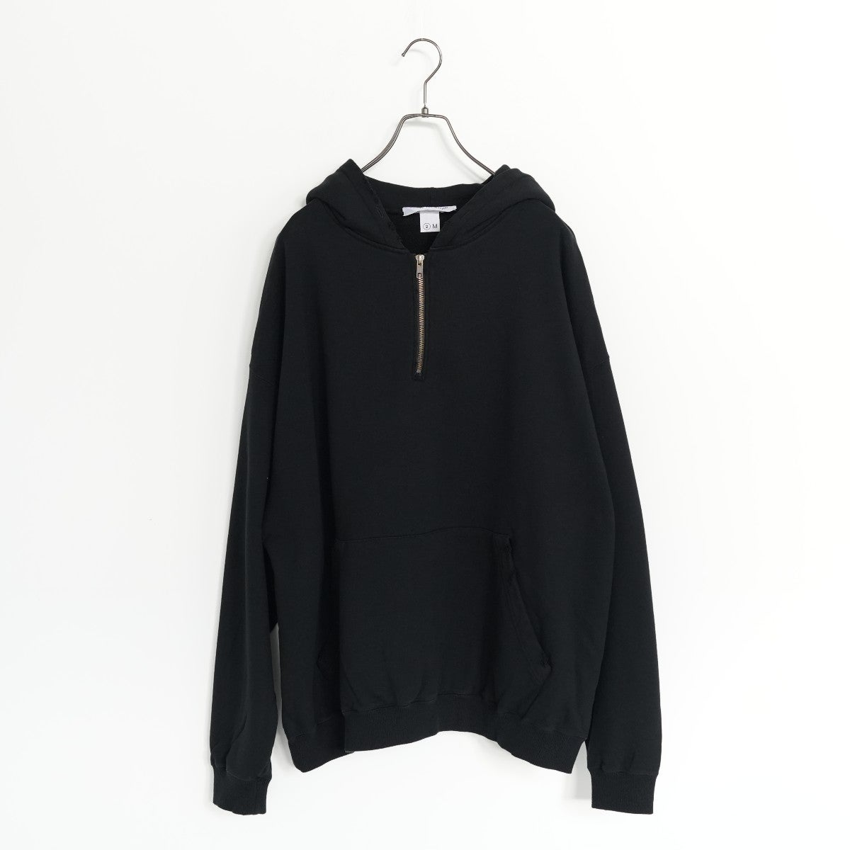 VINTAGE WASHED HALF ZIP HOODIE ヴィンテージウォッシュドハーフジップフーディー