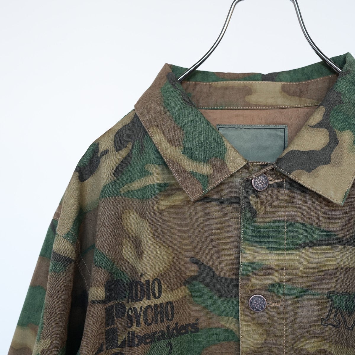 HANDWRITING CAMO COACH JACKET ハンドライティング カモコーチジャケット