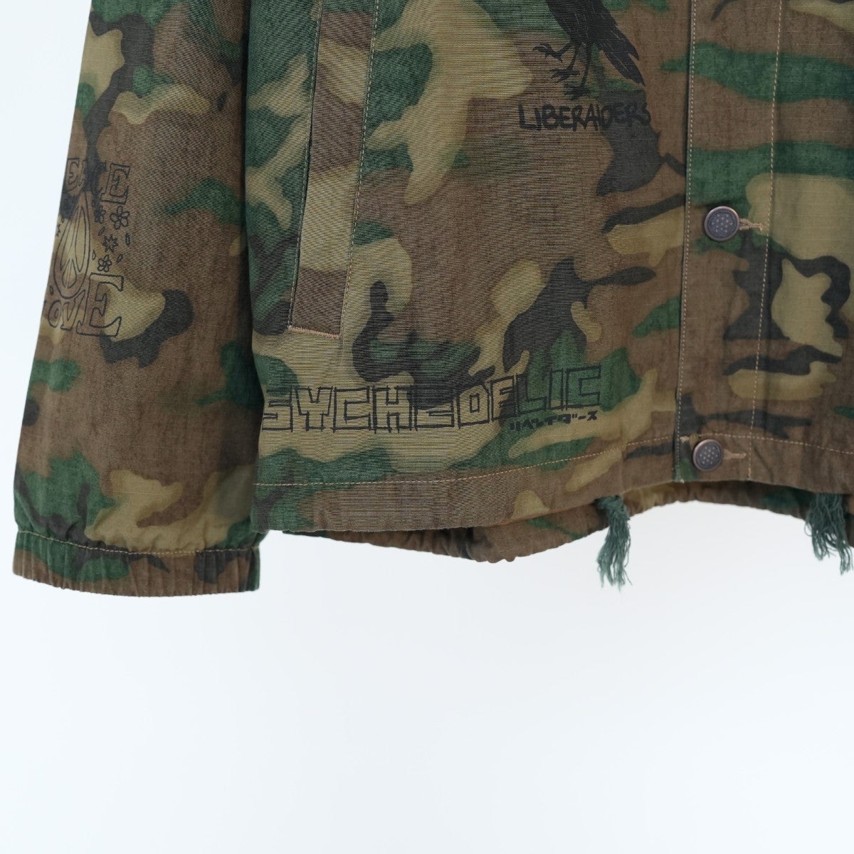 HANDWRITING CAMO COACH JACKET ハンドライティング カモコーチジャケット