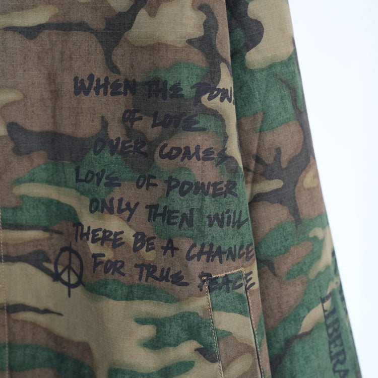 HANDWRITING CAMO COACH JACKET ハンドライティング カモコーチジャケット