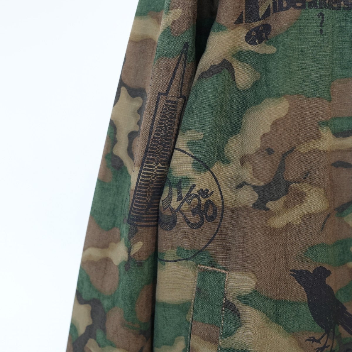 HANDWRITING CAMO COACH JACKET ハンドライティング カモコーチジャケット