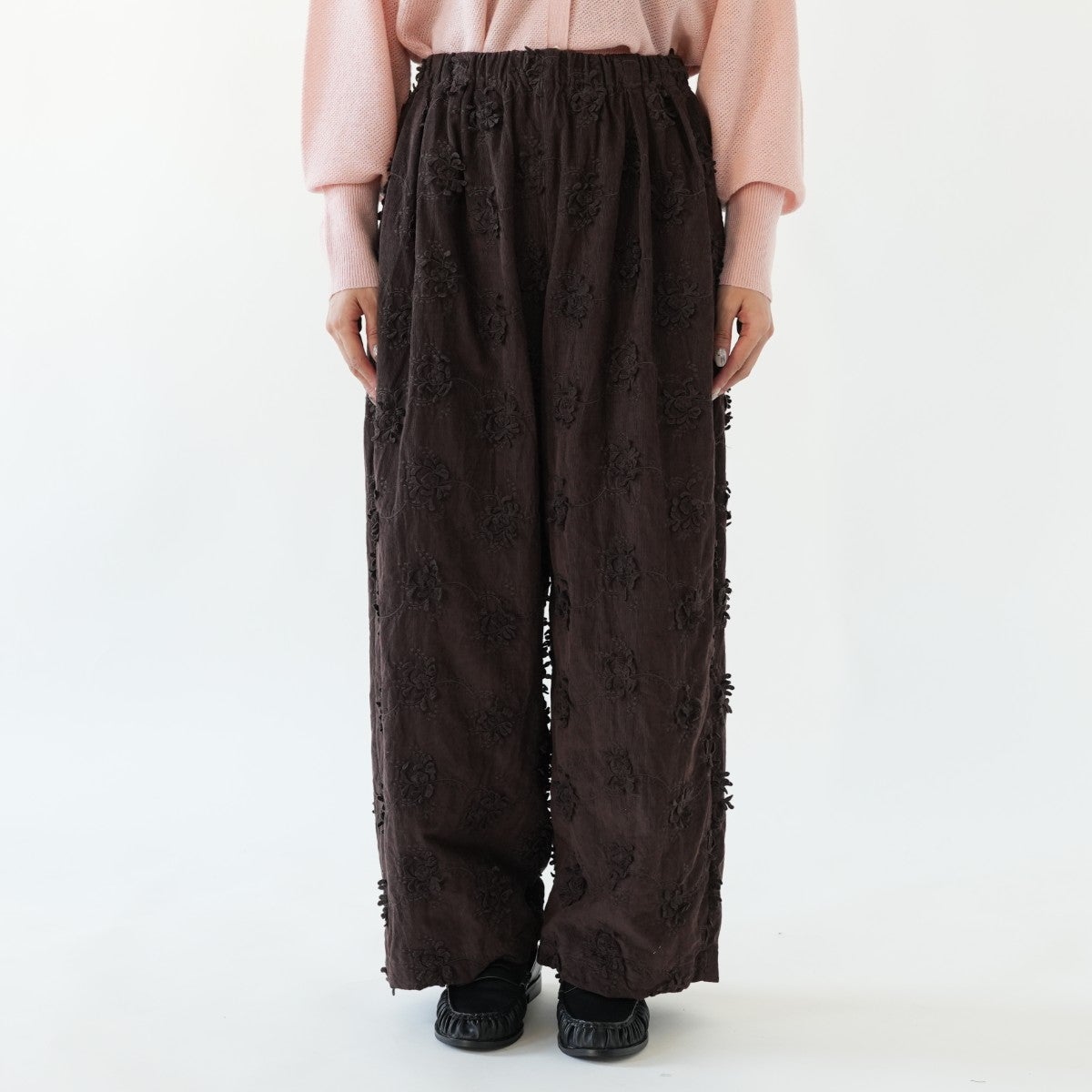 3D embroidery corduroy pants 3Dエンブロイダリーコーデュロイパンツ