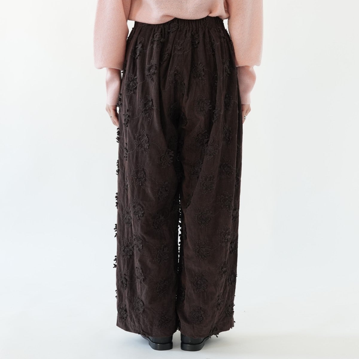 3D embroidery corduroy pants 3Dエンブロイダリーコーデュロイパンツ
