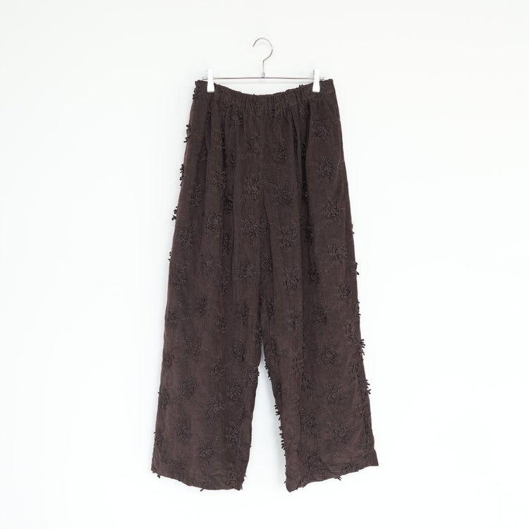 3D embroidery corduroy pants 3Dエンブロイダリーコーデュロイパンツ