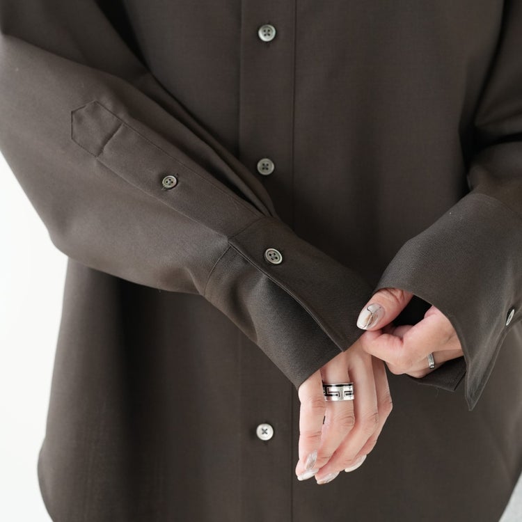 WASHABLE WOOL DADDY SHIRT ウォッシャブルウールダディーシャツ