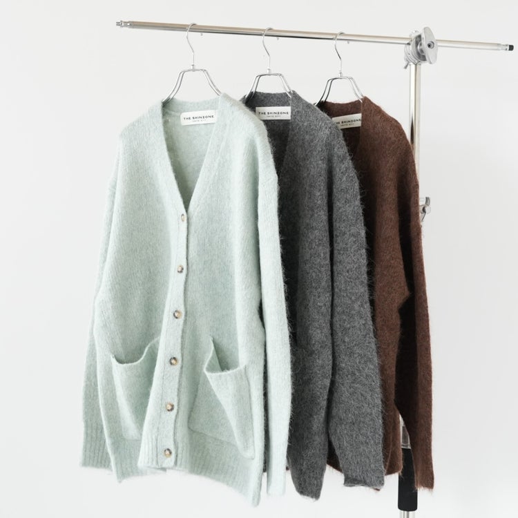 ALPACA SHAGGY KNIT CARDIGAN アルパカシャギーニットカーディガン