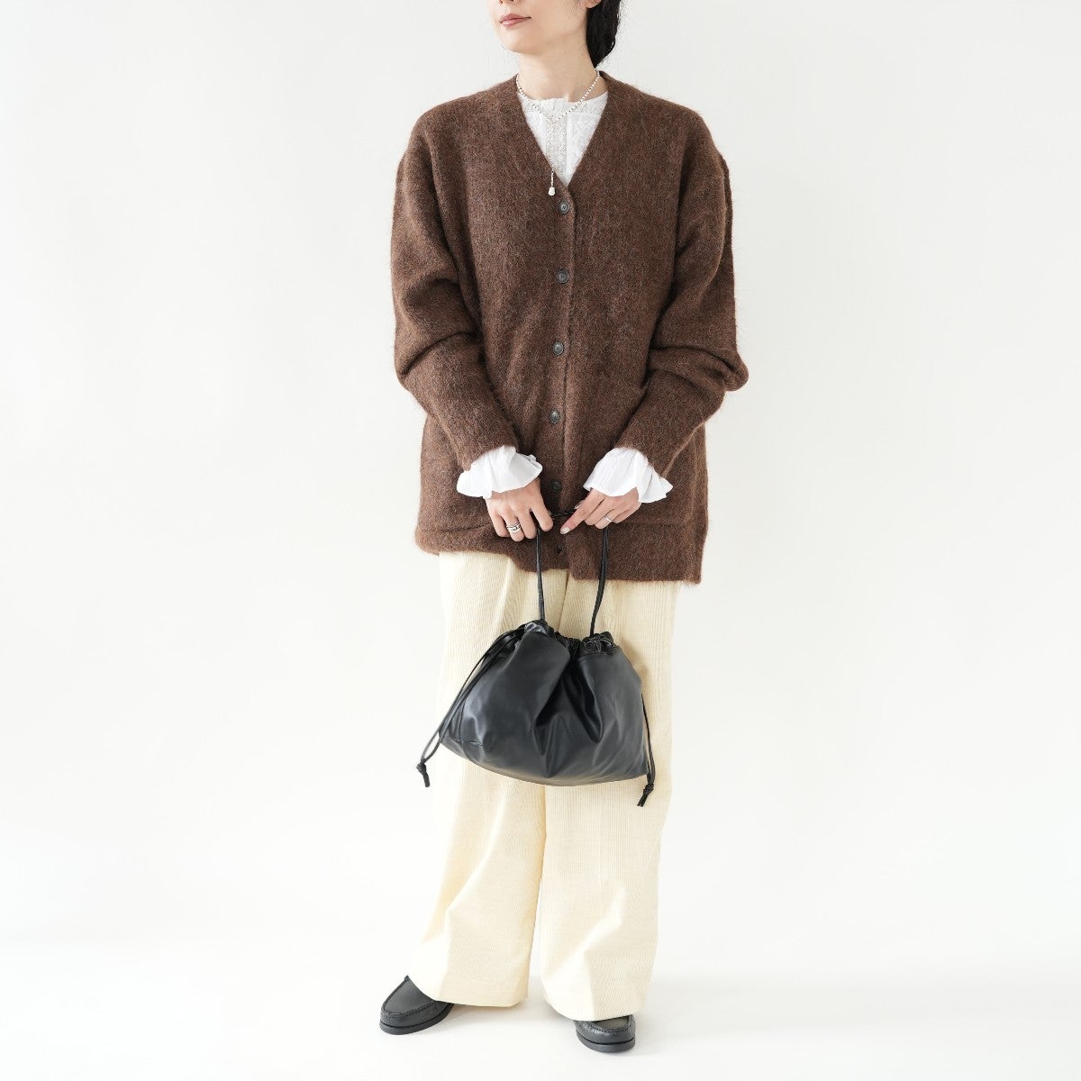 ALPACA SHAGGY KNIT CARDIGAN アルパカシャギーニットカーディガン