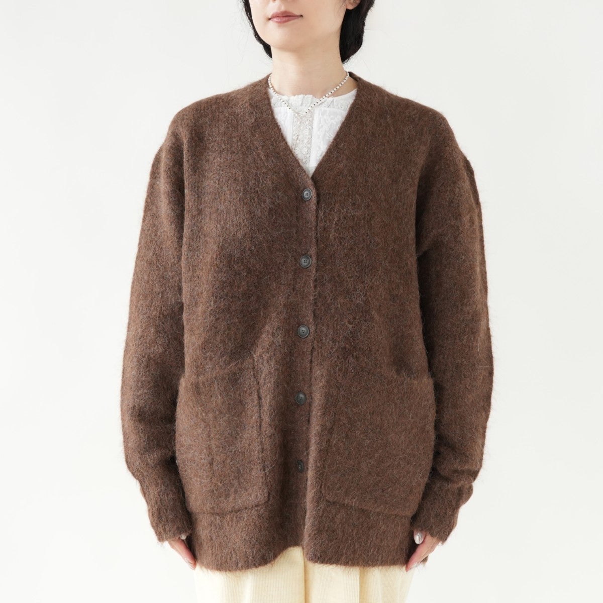 ALPACA SHAGGY KNIT CARDIGAN アルパカシャギーニットカーディガン