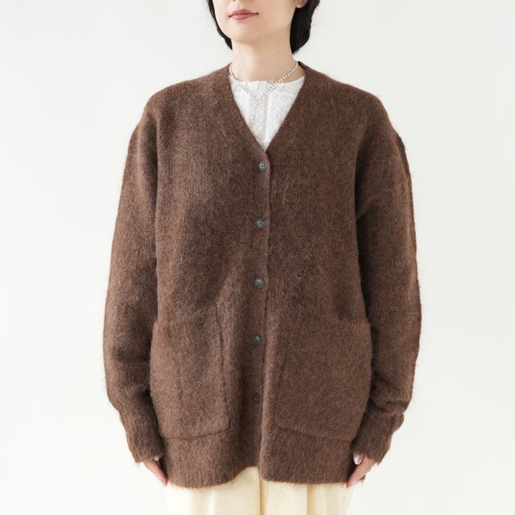ALPACA SHAGGY KNIT CARDIGAN アルパカシャギーニットカーディガン