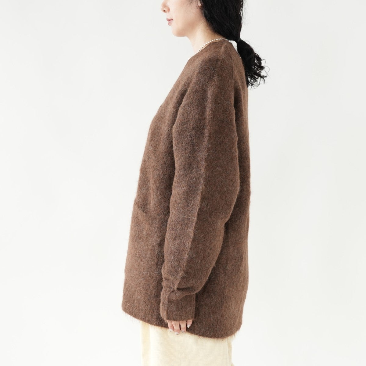ALPACA SHAGGY KNIT CARDIGAN アルパカシャギーニットカーディガン