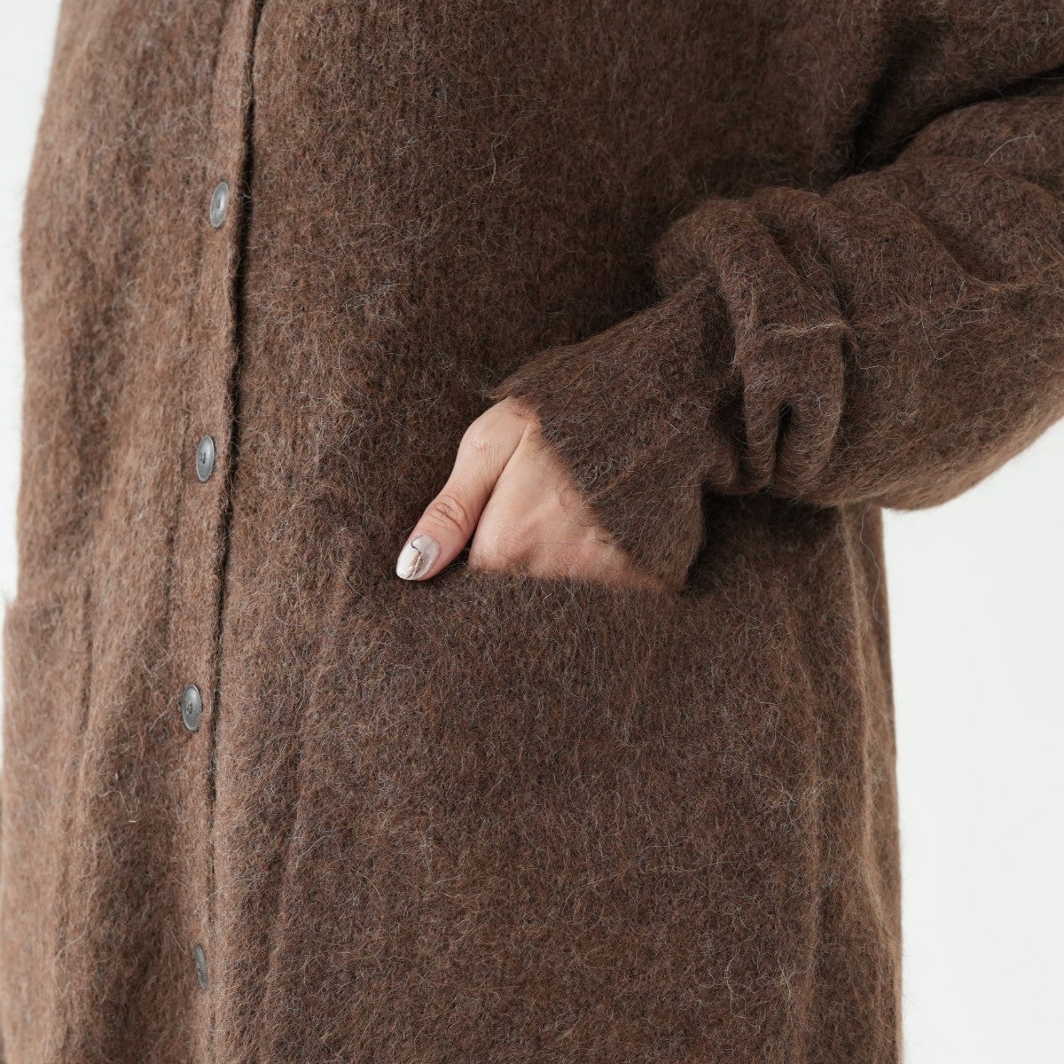 ALPACA SHAGGY KNIT CARDIGAN アルパカシャギーニットカーディガン