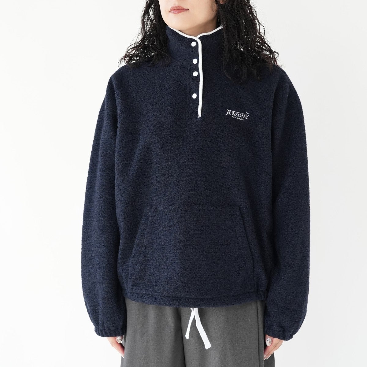 SNAP FLEECE PULLOVER スナップフリースプルオーバー