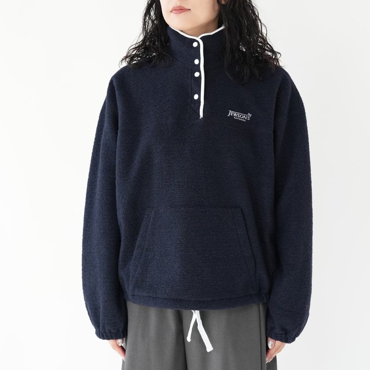 SNAP FLEECE PULLOVER スナップフリースプルオーバー