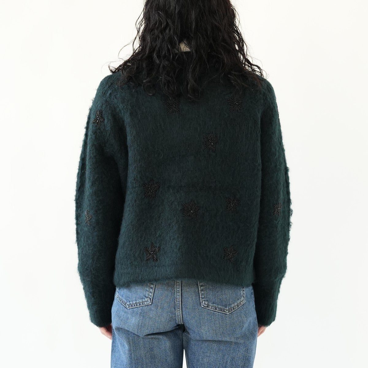 shaggy beads knit jacket シャギービーズニットジャケット