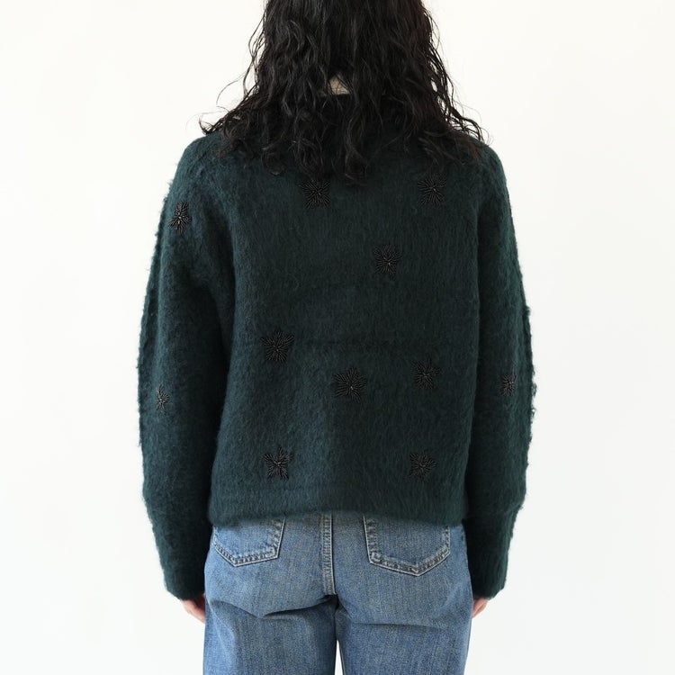 shaggy beads knit jacket シャギービーズニットジャケット