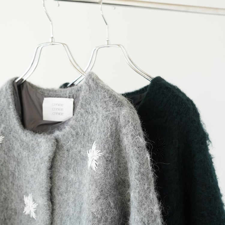 shaggy beads knit jacket シャギービーズニットジャケット