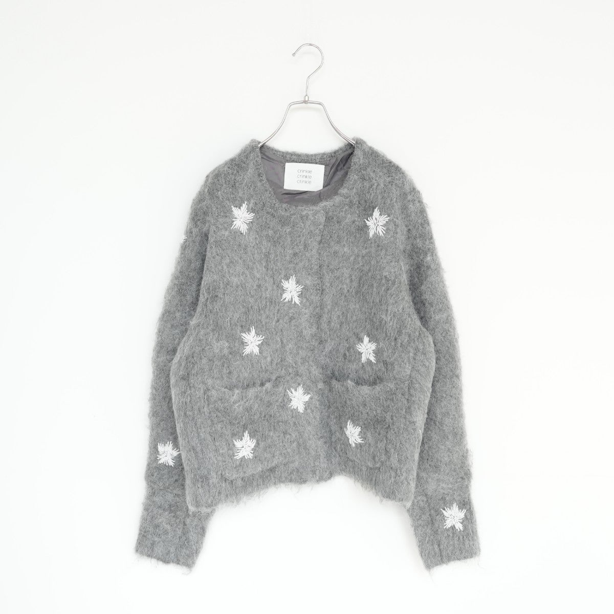 shaggy beads knit jacket シャギービーズニットジャケット