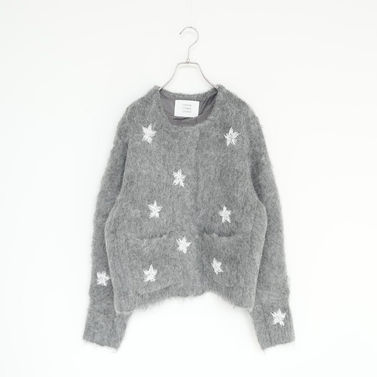 shaggy beads knit jacket シャギービーズニットジャケット