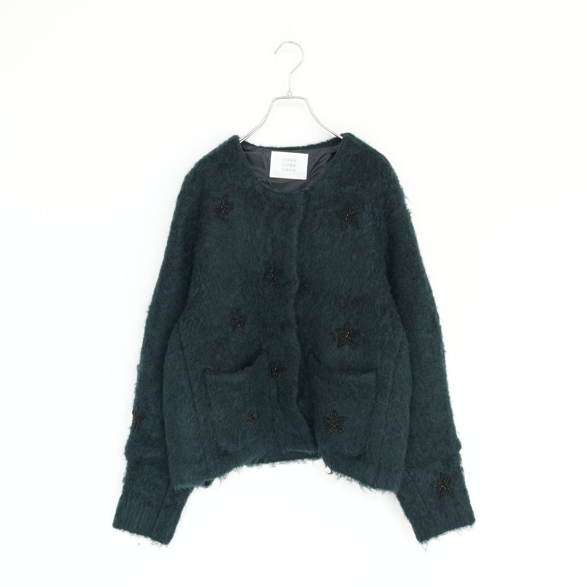 shaggy beads knit jacket シャギービーズニットジャケット