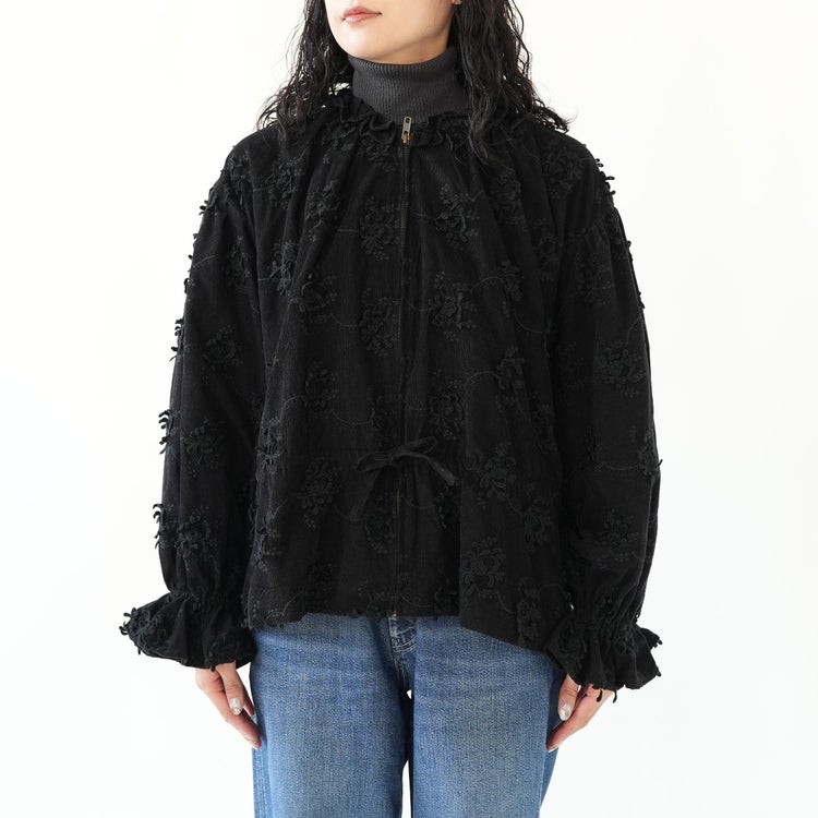 3D embroidery corduroy blouson 3Dエンブロイダリーコーデュロイブルゾン