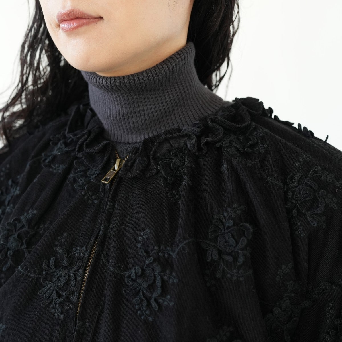 3D embroidery corduroy blouson 3Dエンブロイダリーコーデュロイブルゾン
