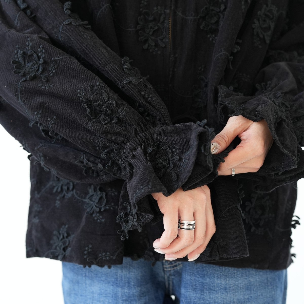 3D embroidery corduroy blouson 3Dエンブロイダリーコーデュロイブルゾン