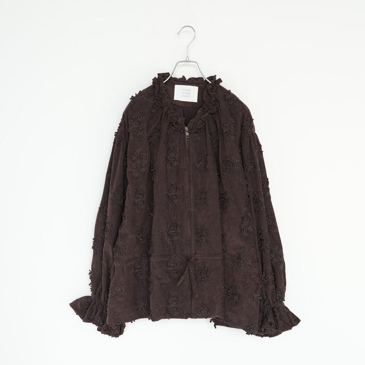 3D embroidery corduroy blouson 3Dエンブロイダリーコーデュロイブルゾン