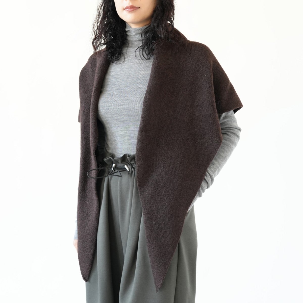 Knit Triangle Scarf ニットトライアングルスカーフ