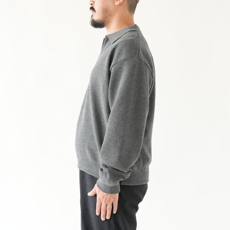 Co/Wo Moss Stitch Skipper コットンウールモスステッチスキッパー