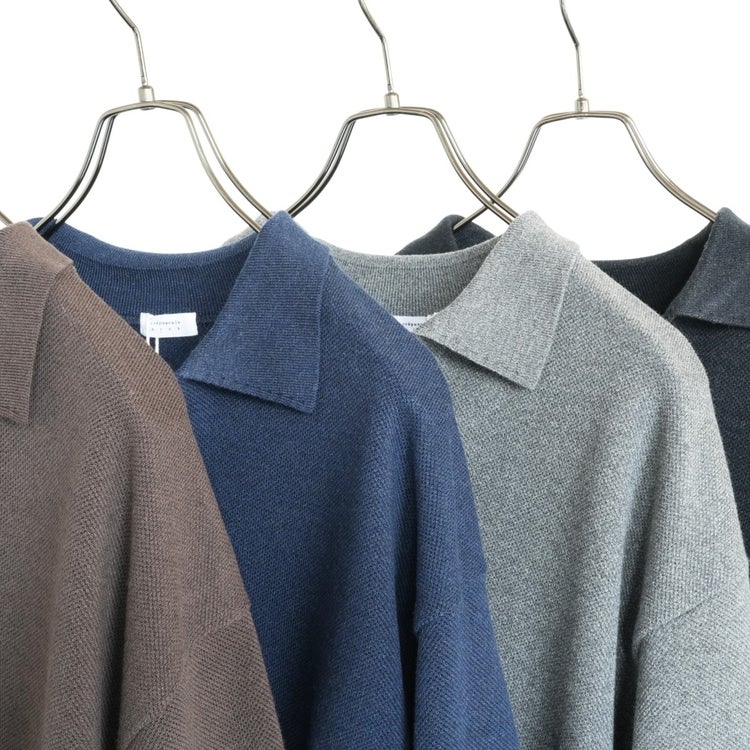 Co/Wo Moss Stitch Skipper コットンウールモスステッチスキッパー