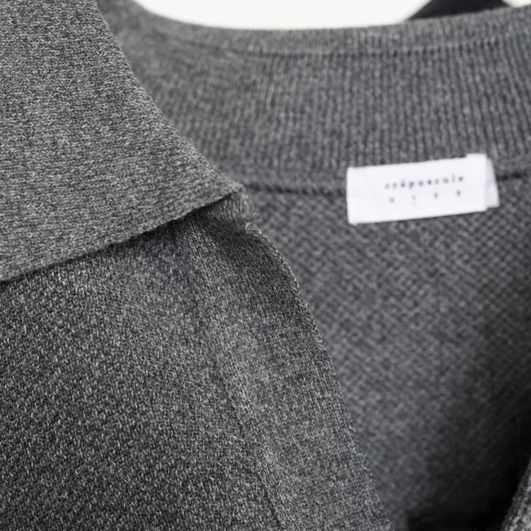 Co/Wo Moss Stitch Skipper コットンウールモスステッチスキッパー