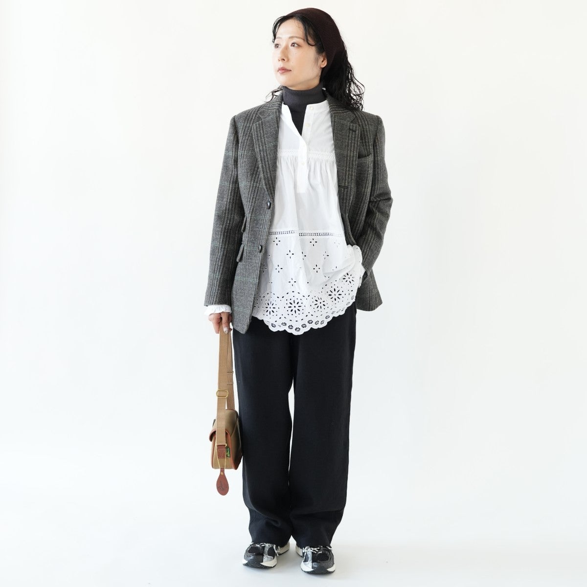ROYCE PANTS コットンカシミア スウェットパンツ