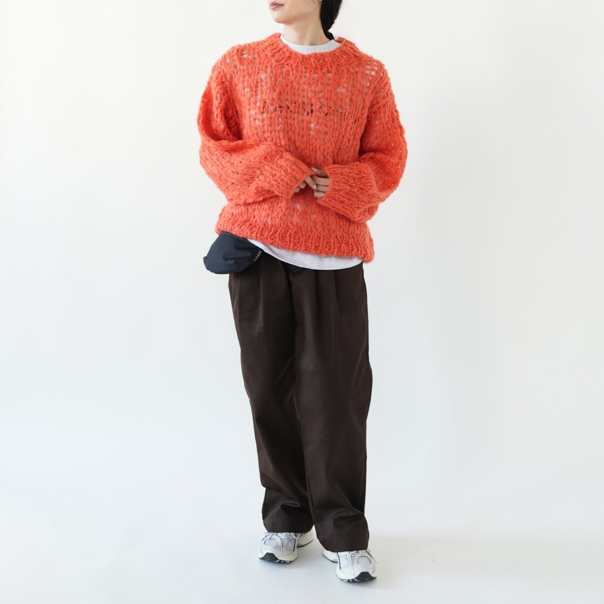 REEVES SWEATER 手編みローゲージプルオーバー