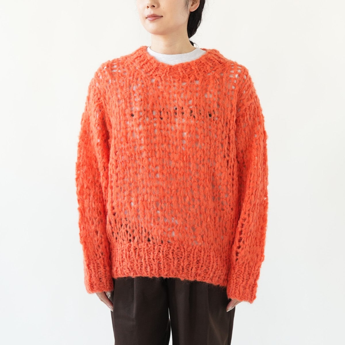 REEVES SWEATER 手編みローゲージプルオーバー
