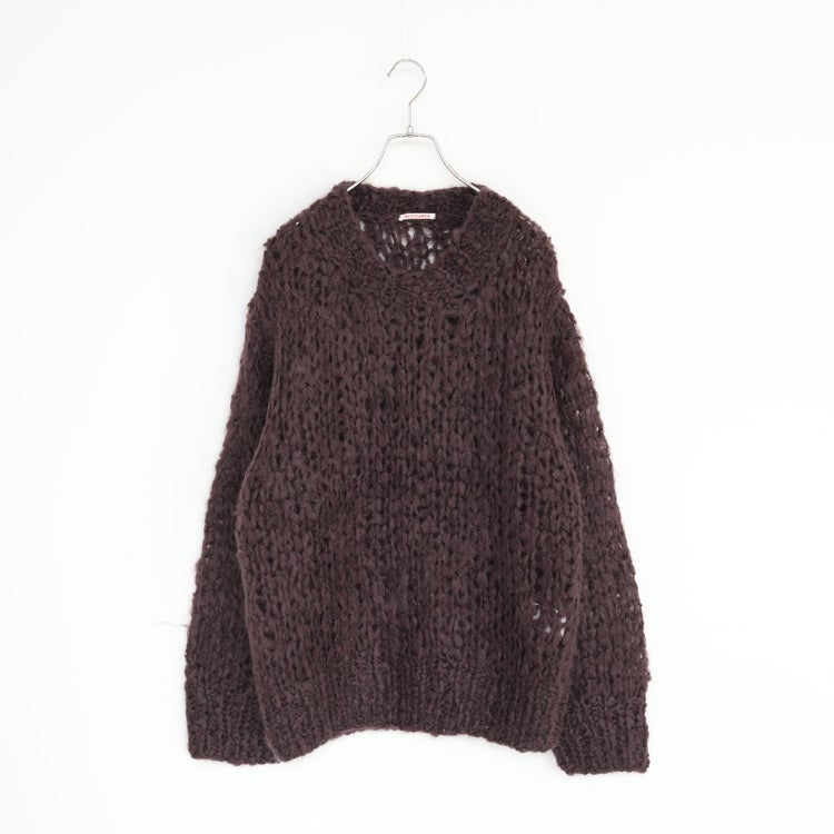 REEVES SWEATER 手編みローゲージプルオーバー